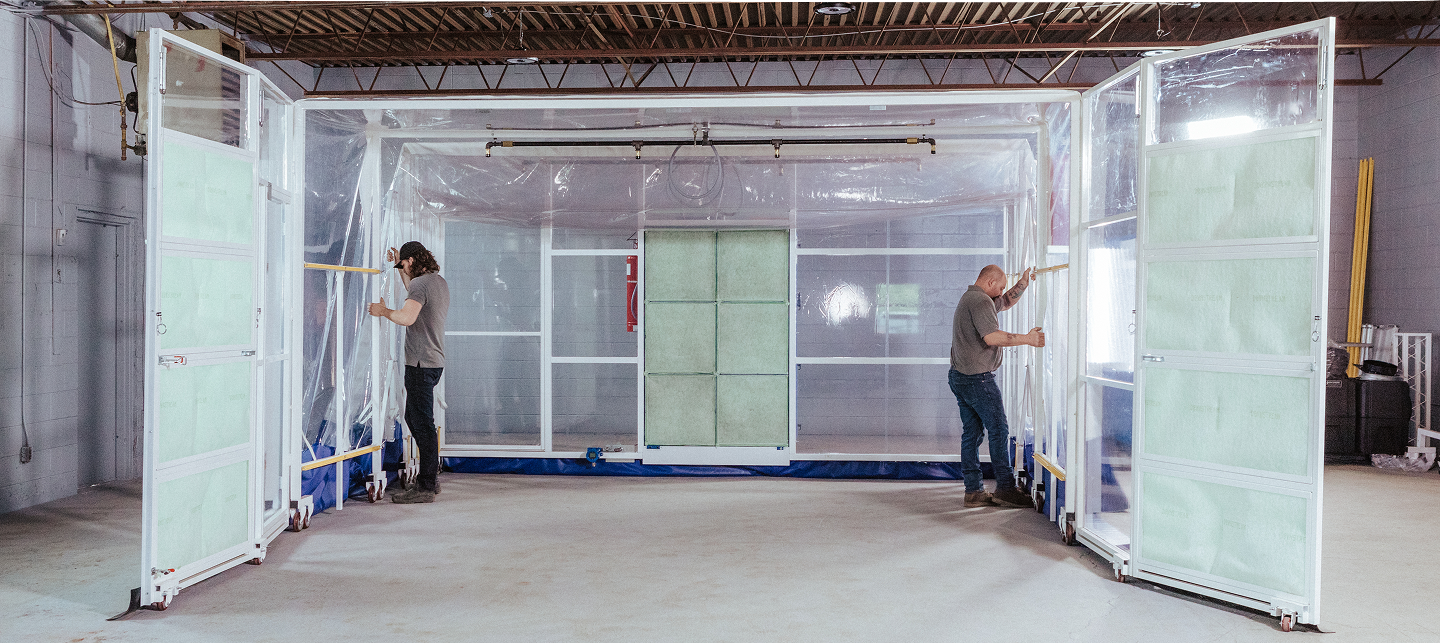 Aerospace Manufacturer Reduces Backlogs With Flexible Clean Air Workspace